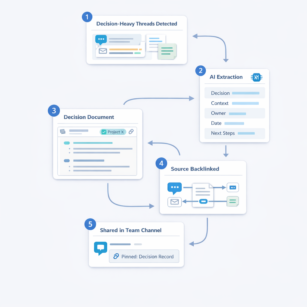 Decisions Automatically Turned into Searchable Docs